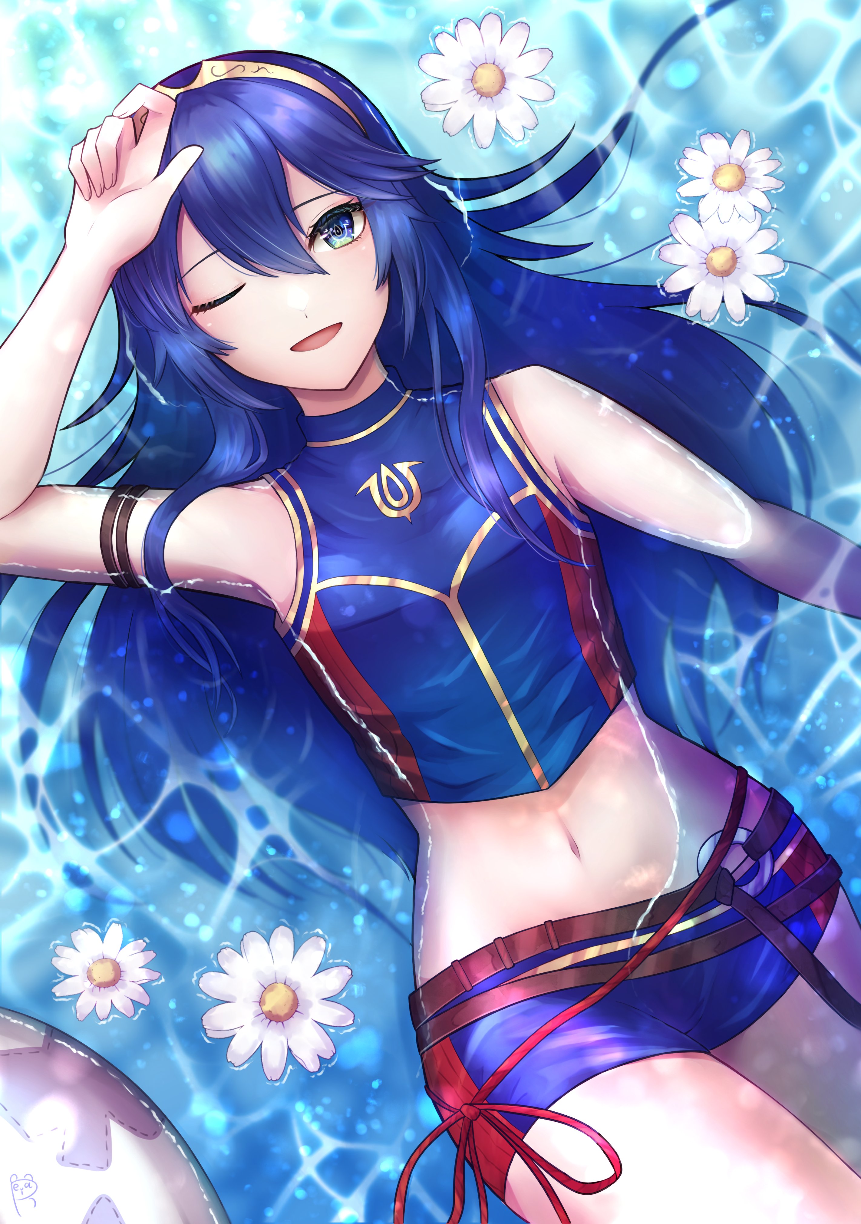 ファイアーエムブレムサイファ プロモカード 水着ルキナ 絶望に