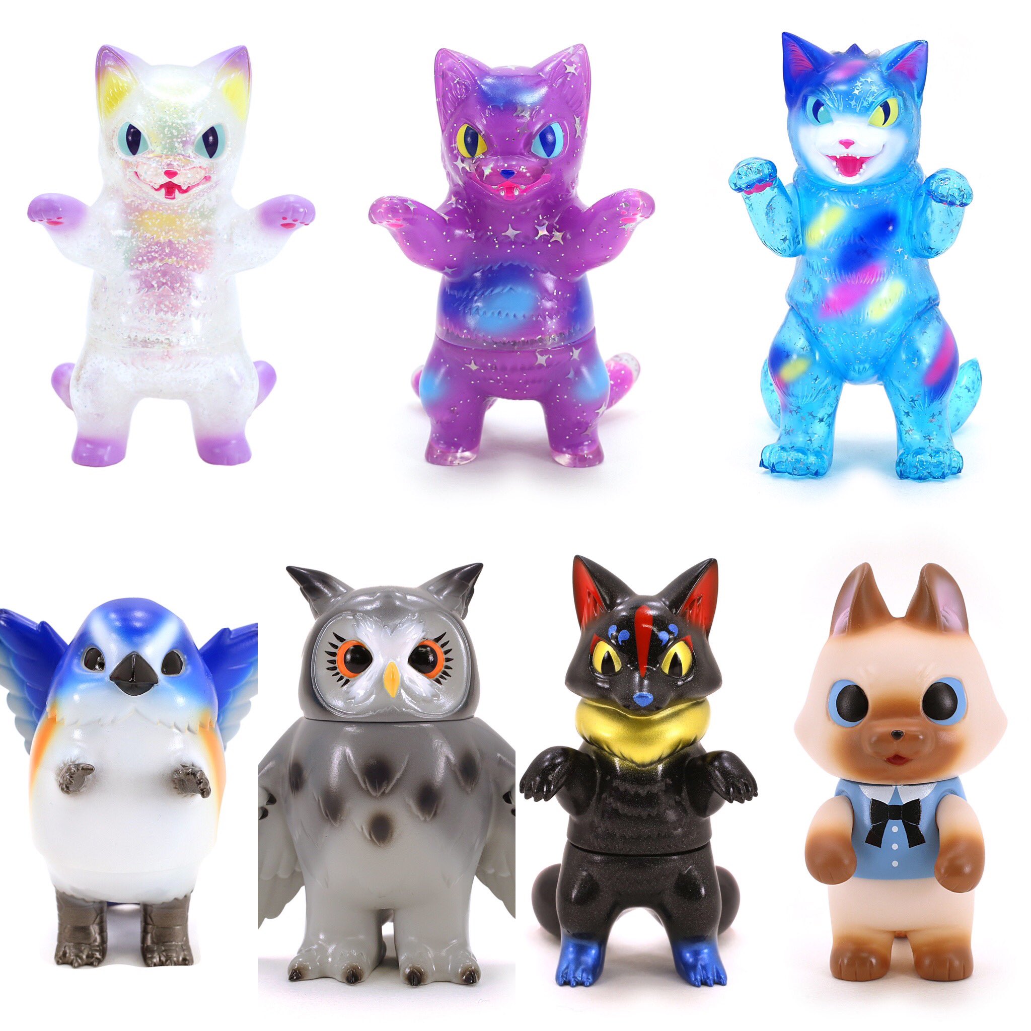 NEGORA 小夏や x Max Toy フィギュア ソフビ 日本製 未開封 新品 MAXTOY ネゴラ ニャギラ フロッキーver セット ソフビ