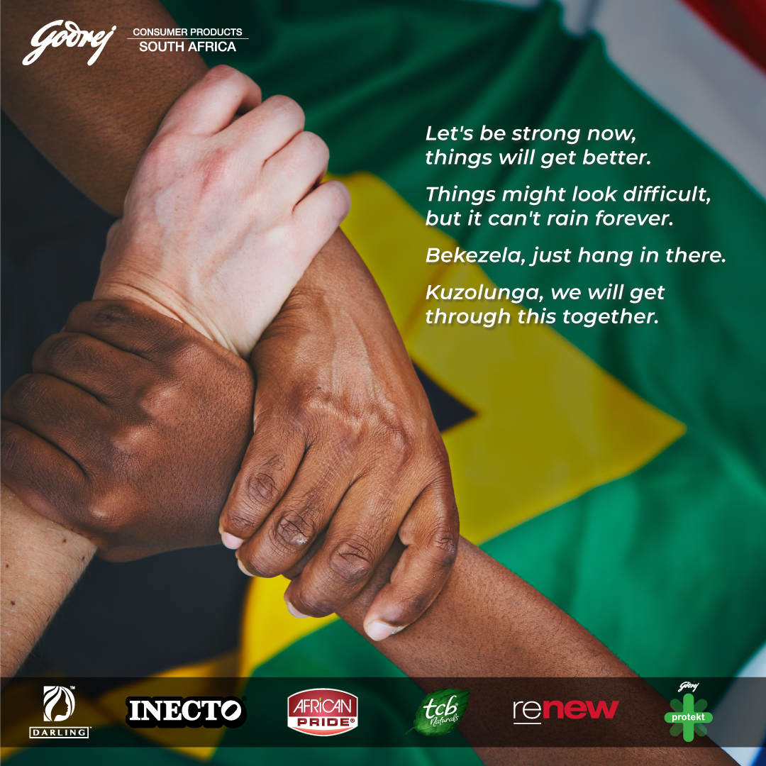 It's been a tough week, South Africa. In these moments of darkness let us remember our strength, our resilience and most importantly, our spirit of hope. We wish you the great hope of pulling through this inadvertent time. Kuzolunga, we will get through this together!  💪🏽🇿🇦