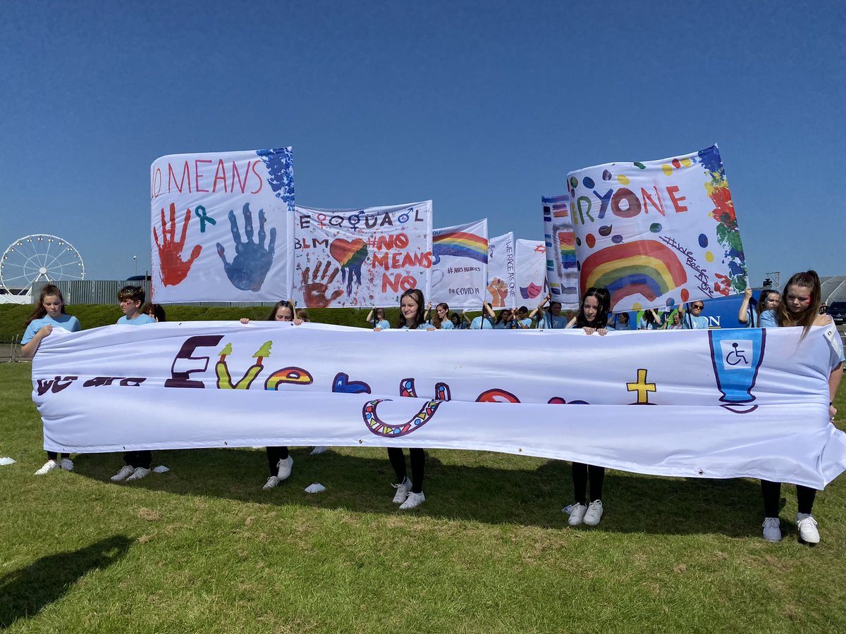 The banners are up and ready to go!! All made by the amazing Parker students #WeRaceAsOne #ItsOkayToNotBeOkay <a href="/proexcel/">Pro-Excel</a>