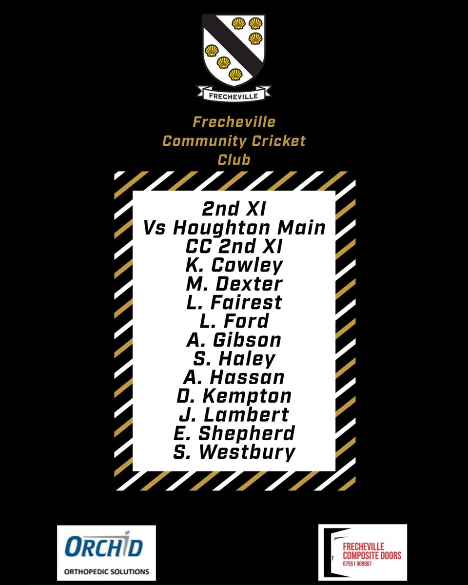 frechevilleccc's tweet photo. Here’s how your teams line up today.

Good luck to all, bring home the points

#seashells🐚 #YCSPL #sheffield #cricket https://t.co/oAkxjvKp8j