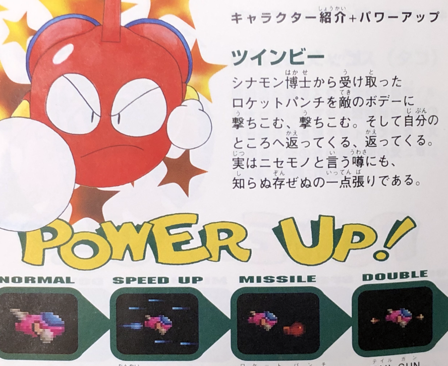極上パロディウスだ！ DELUXE PACKの説明書 キャラクター紹介も