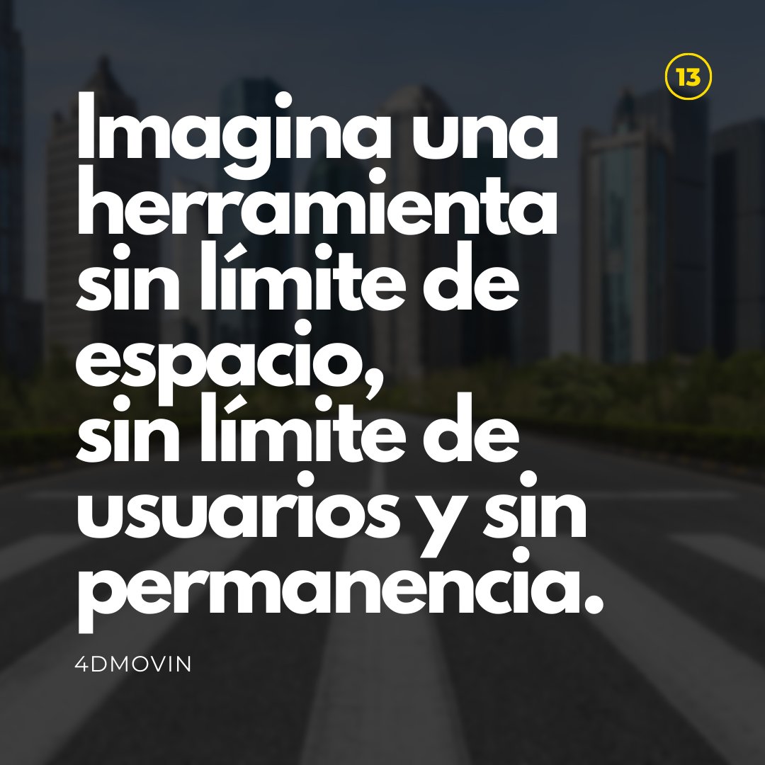 Imagina una herramienta sin límite de espacio, sin límite de usuarios y sin permanencia....💭

✨¡Ahora es posible con 4DMOVIN!

👉🏼 Empecemos a creer en poder crecer sin límites ni restricciones con la plataforma 4DMOVIN. 

¿Quieres saber más?
¡Contáctanos!

#realestate  #realtor