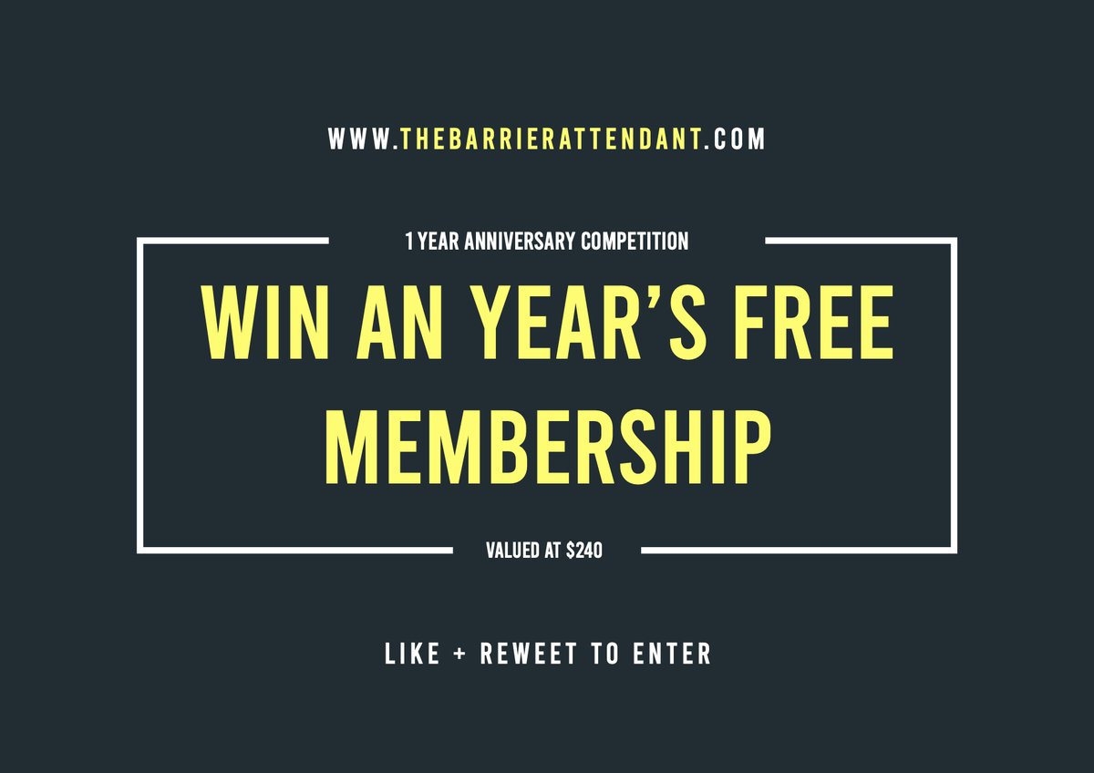 deanwatling's tweet image. 🎈1 Year Anniversary Competition🎈

To celebrate @thebarrieratndt turning 1 I am giving away a  Year's Free Membership valued at $240.

💰Profit: 55.2u
📈POT: 14.17%

👉To Enter Like + Retweet to go in the draw. (Drawn 20/7/21)

Sign Up: thebarrierattednant.com