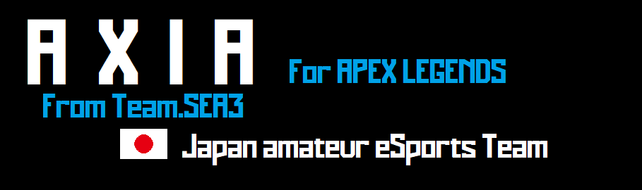 TeamSEA3_Spla3's tweet photo. 【お知らせ②】
部門バナー画像刷新として、APEX LEGENDS部門「AXIA」の画像を変更しました！ https://t.co/ELB2xr6Pa5