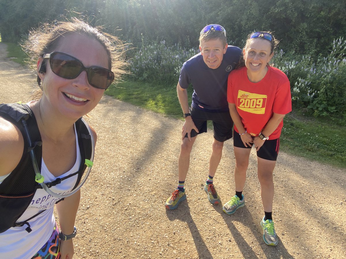 emmarose80's tweet photo. Eek I went to parkrun a week early but I wasn’t the only one… 😜#coursecheck #marathontraining @bedfontparkrun #coreteam https://t.co/FYlfC69boj