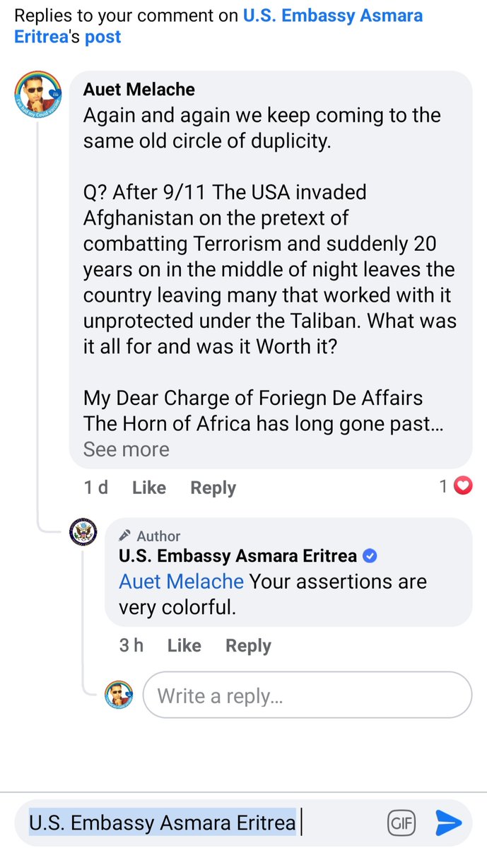 AuetMelache's tweet photo. መልሲ ክስአኑ ከለዉ። አስከ አንታይ ትብሉ?
When there's nothing left to say!
#Eritrea #Ethiopia #HornofAfrica https://t.co/HnoBZxBphu