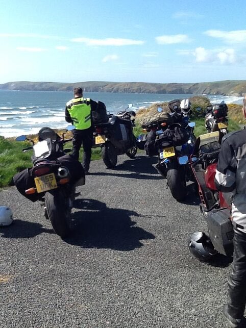 CymruRide's tweet photo. An adventure on your doorstep.. Hugging its border &amp; coastline as practical as possible, the ultimate motorcycle tour of Wales - 'the shape of the nation'... 1000 miles of back lanes, B roads, the odd navigable track, the luxury of the odd stretch of 'A road. This is RIDE  Cymru. https://t.co/sAShGKQbKU