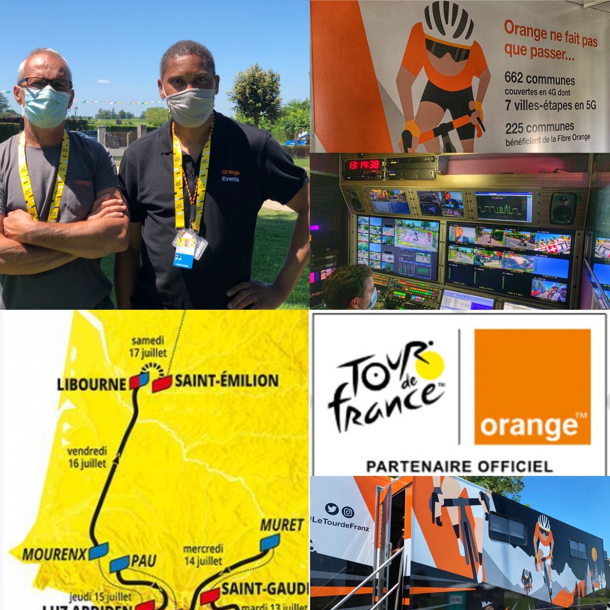Encore un magnifique Tour de France avec un dernier passage par la Nouvelle Aquitaine. Merci et bravo aux équipes réseaux d’Orange grâce auxquelles il est possible de vivre ce bel événement en temps réel. #TdF21