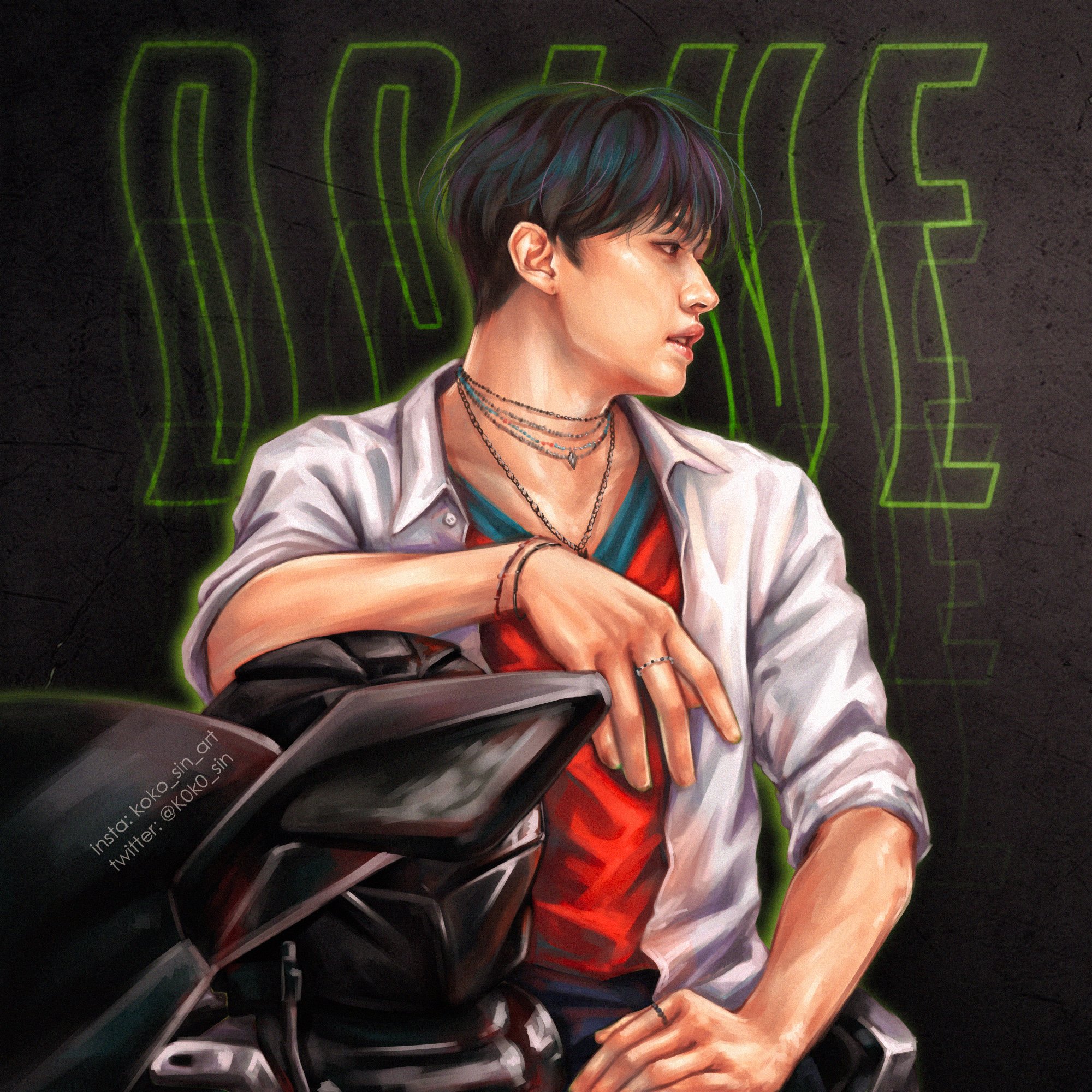 кокос-виртуоз 🥥 𝙷𝚢𝚞𝚗𝚓𝚒𝚗`𝚜 𝚠𝚒𝚏𝚎 on Twitter: "DRIVE 🏍️💚 #straykids # ...