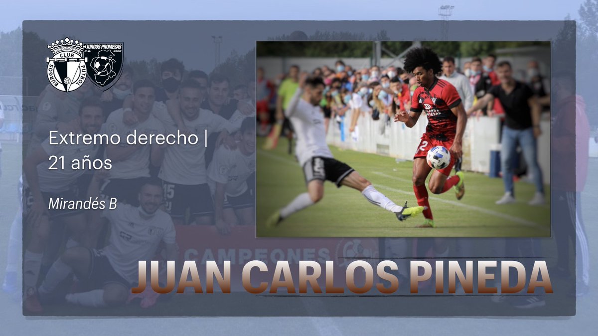 ¶ BCFPROMESAS - FICHADO ¶

|• Juan Carlos Pineda , procede del C.D Mirandés "B" •|

|• Jugador que se desenvuelve en cualquiera de las posiciones de ataque •|

|• JuanCar, intentara demostrar todo su potencial en la 2ª RFEF con el @BCFPromesas para seguir creciendo  •|