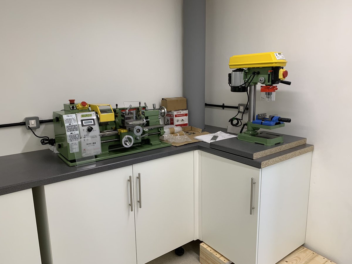 PiCodeandChips's tweet image. So I have put together a #makerspace to enrich our primary school chns #STEMeducation. Now trying to get certified to use, 3D printer, soldering iron, various hand saws, a lathe and drill etc but all trainers are telling me that my equipment is not suitable for primary!! WTH