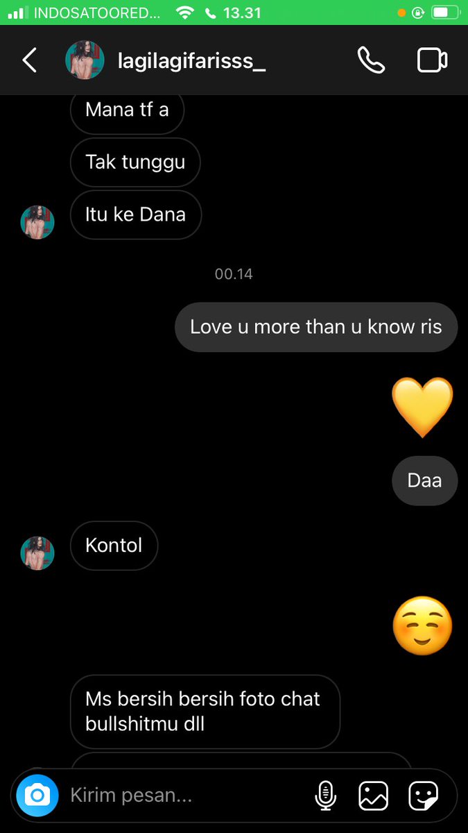 anakfblewat's tweet photo. Gimana gamau kecewa :( dateng dimanfaatin dibilang 'love u more than u know' malah dijawabin kontol☹️ https://t.co/zCft6PqyFM