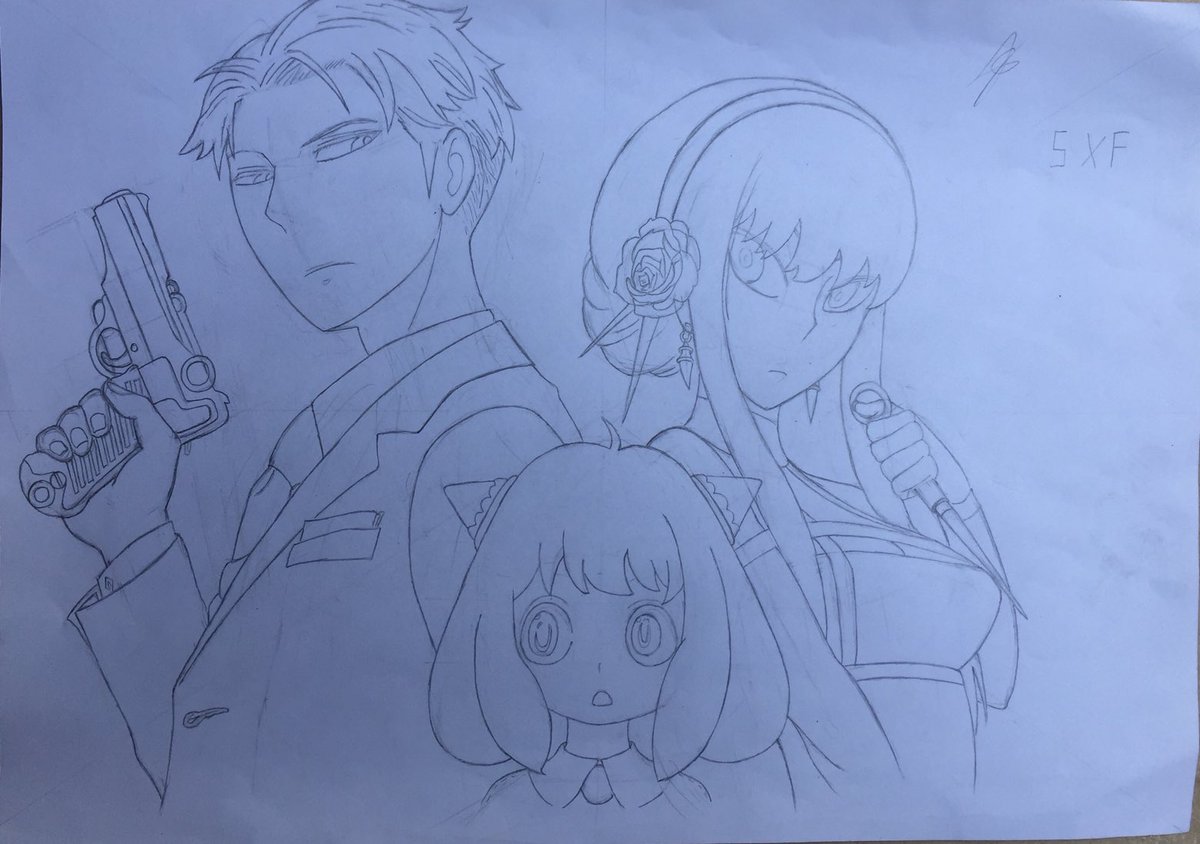 #spyxfamily #manga #drawing
I don’t know if I should ink it and clean it or just leave it like this. I kinda like it this way!