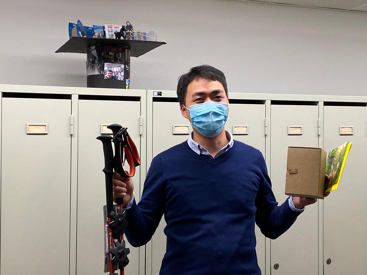 Wenchao Wan after his PhD defense