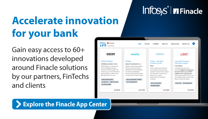 Finacle's tweet photo. Discover the latest #FinTech innovations for seamless #digital authentication, deeper customer engagements, frictionless #banking experiences and a lot more.
Explore the Finacle App Center: https://t.co/4HIQWtLfev
#FinacleAppCenter #innovation #CustomerEngagement #CX https://t.co/kJs0Jm2G5w