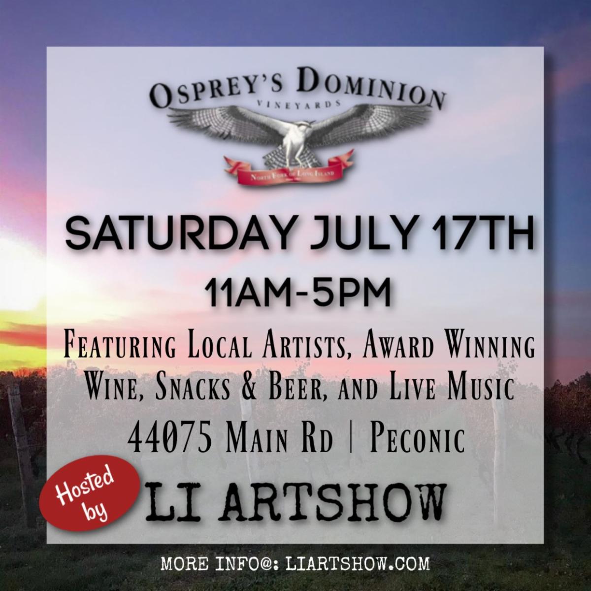 socchi_design's tweet photo. TODAY! - Osprey's Dominion Vineyards - Long Island Art Show https://t.co/Wc66SYm7Ez https://t.co/OJqqryChyu