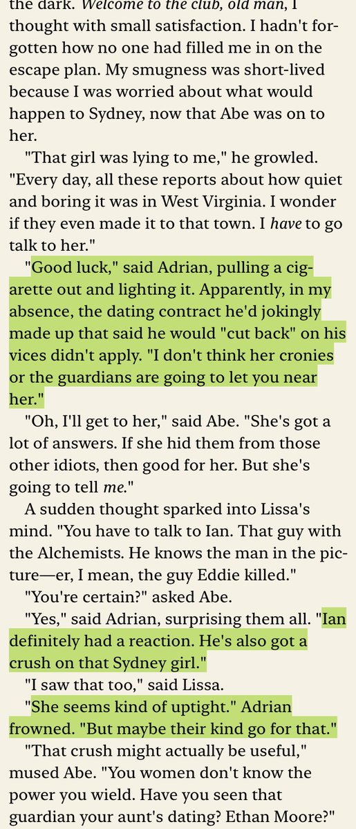VampireAcad's tweet photo. even though itβs a tiny part, i love love love seeing Adrian acknowledging Sydney. ahhhhhh π
#Vareadathon #Vampireacademy https://t.co/KxjaAu5Pcl