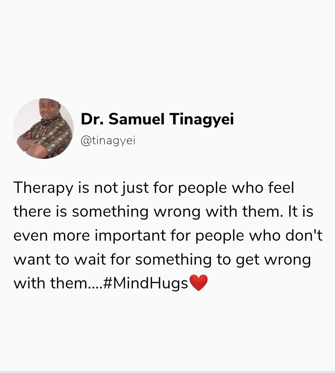 It's time we had a serious Mental Health conversation in Ghana. #MindHugs❤️#MentalHealth <a href="/akyh_/">ayyh</a> <a href="/Barcampghana/">Barcamp Ghana by @GhanaThink</a>