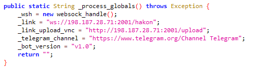 alberto__segura's tweet photo. @malwrhunterteam @JAMESWT_MHT @bl4ckh0l3z Seems to be a Brazilian banker.. Probably a new version of #BasBanke using WebSockets to connect to the C2.. Here some commands, overlay code for banks..

C2:
ws://198.187.28.71:2001/hakon
hxxp://198.187.28[.]71:2001/upload (VNC: it sends POST request with screenshots) https://t.co/o5rwALWng8