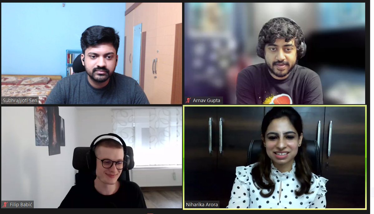 We are  Live with  @theDroidLady @championswimmer
 @iamsubhrajyoti @filbabic 😍
Join us here: bit.ly/2Tlmhy6
Topic- Android Development: Best practices & emerging trends

#androiddeveloper #recrotalks #android