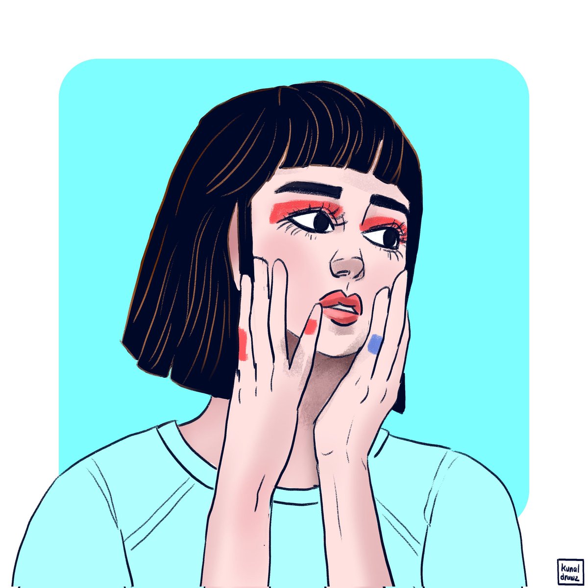 The Anxious girl
#digitalart #dailysketch #characterdesign