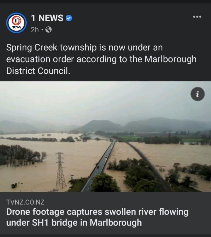 Hey farmers... are you going to keep ignoring shit & stomping your feet in protest against measures to slow climate change? - one day you’re protesting for self interests, the next day Mother’s nature is trying her fucking hardest to wake you the fuck up! #demandthedebate #nzpol