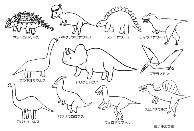 昨年番組で見た小坂菜緒さんが描く恐竜の絵(画像1)がかわいいと思ったが、今、パシフィコ横浜で開催中の恐竜科学博でグッズになってる!番組で見た時からグッズ向きだと思ったヨ。 