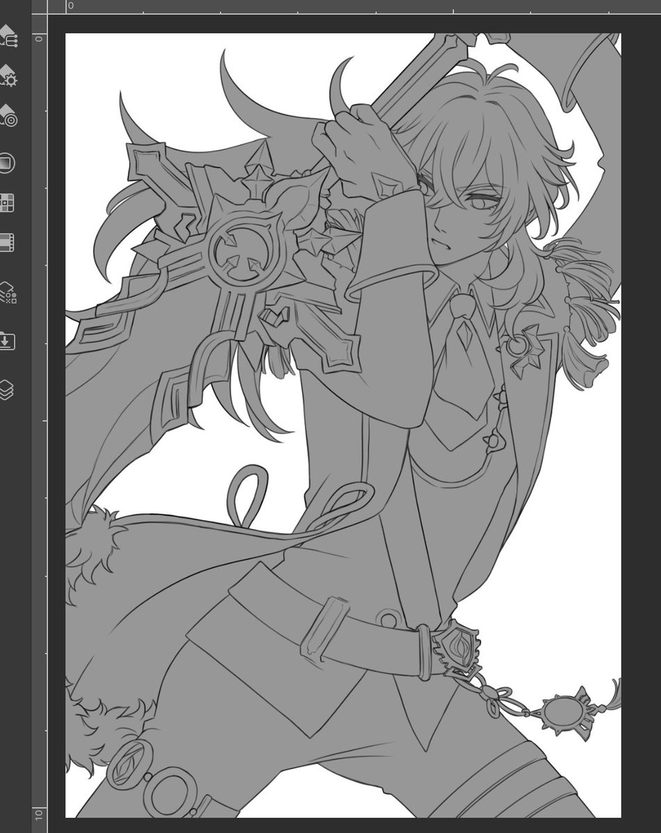 Thanks for coming to the stream!! You guys really helped me get off my lazy ass and finish this lineart finally! 