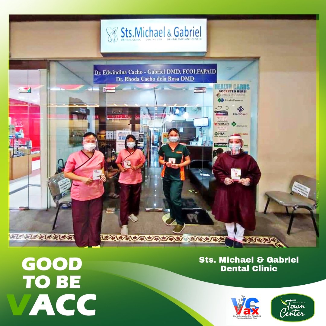 TownValenzuela's tweet photo. GOOD TO BE VACC!!!
We at Valenzuela Town Center are proud to announce that our frontline staff and  most of our tenants are already Vaccinated and thank you the Local Government of Valenzuela for their VCVax Corporate/Industry Program 🙂
#GoodtobeVacc
#VCvax
#ValenzuelaTownCenter https://t.co/czmDjrNh5f