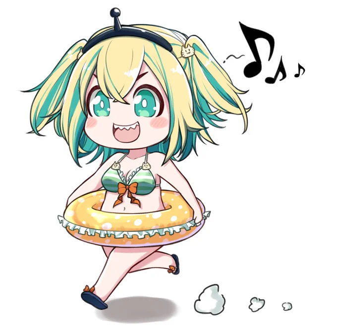 水遊びにいくピカミィちゃん～
#pikart 