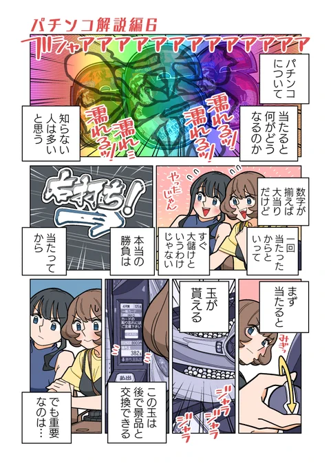 毎月7の付く日は「ぱちん娘。」の更新日ー!!

今回は解説編!!
パチンコって当たると何がどうなるの??
あの人達は台の中で何を見つめてるの??

漫画の続きは下のリンクからー!! #ぱちん娘 
https://t.co/AhQs5WPe7W 