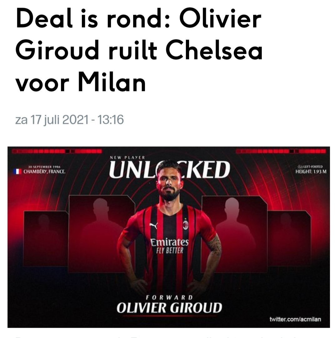 Flemchie's tweet photo. Instant fan van AC Milan. #mangod https://t.co/D0iEyieEnx