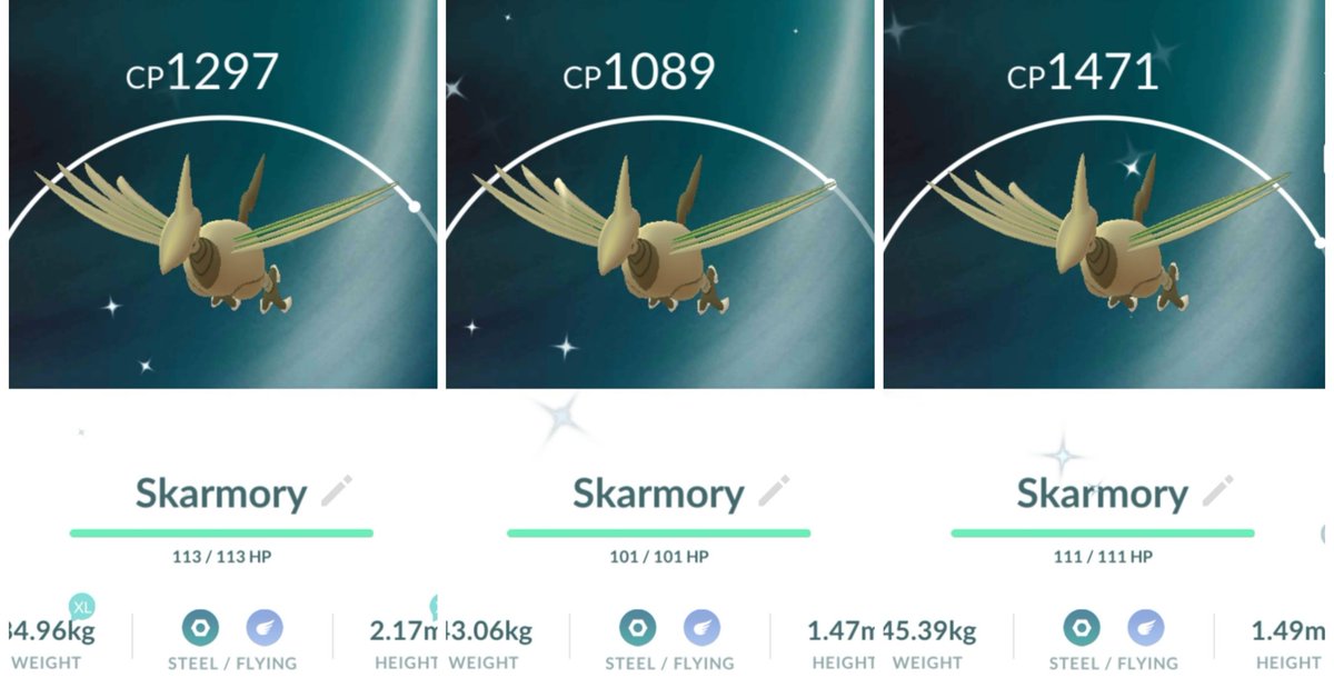 PokemonInv's tweet photo. Who want shiny skarmory  ?? 
#PokemonGOFest2021 #PokemonGOraid #PokemonGo #PokemonGOFest2021 #PokemonGO5YearAnniversary #pokemongofest 

@PokemonInv https://t.co/aKbfBKGg9y