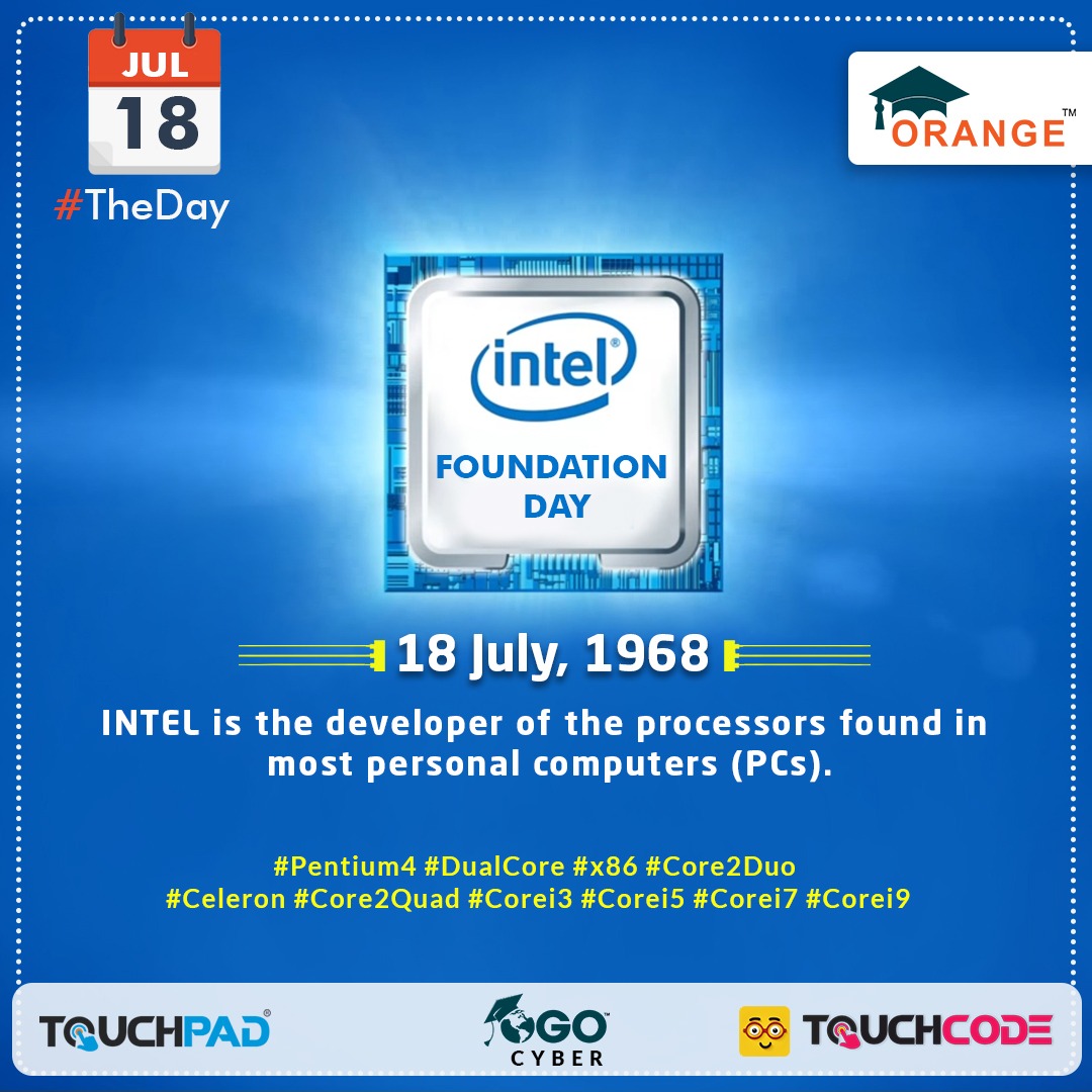 OEducations's tweet photo. #theday 

Intel Foundation Day

#orangeeducation #orangeglobalolympiad #touchcode #touchpad #intel #intelligence #intelday #intelfoundation #intelprocessor #intelpro #intelproud #intelisthebest #bestprocessor https://t.co/bR0Nshx0cu