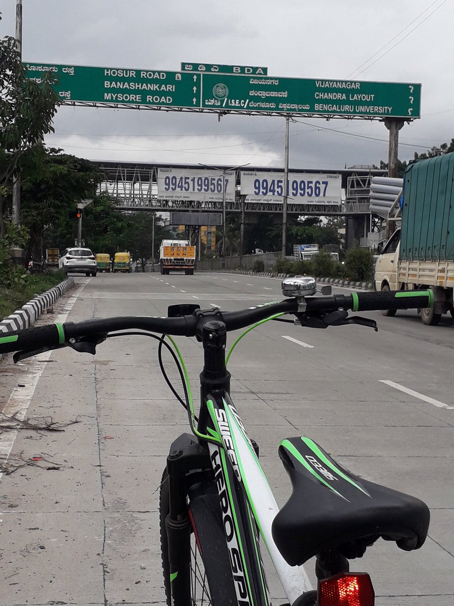 Kiraataka's tweet photo. Covered entire Outer Ring Road today. Its around 62 Kms. Traffic was heavy from K R Puram to Hebbal. After that it was peaceful. Tough stretch was Banashankari 100 ft road, too much of elevation. Climate was awesome, hence didn't feel much tired. Totally satisfying 😛 https://t.co/IpZGlZCSg3