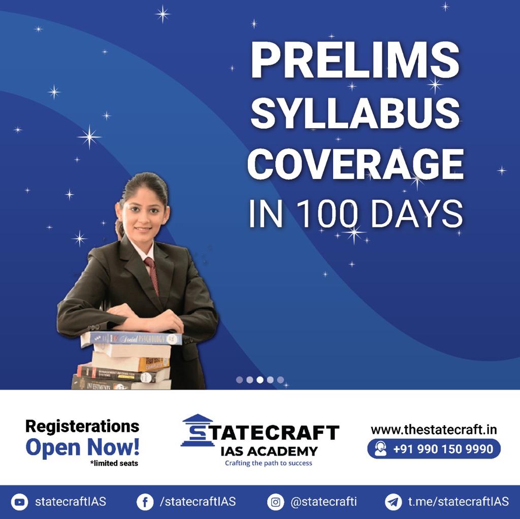 Join comprehensive #prelims program.

New batch from 19th July.

Flat 20% Off. Limited seats.

For more details call us at 9901509990

Or visit thestatecraft.in

#IAS #civilservices #prelims 
#interviewguidance #IASaspirants #UPSC 
#sociologyoptional #statecraftias