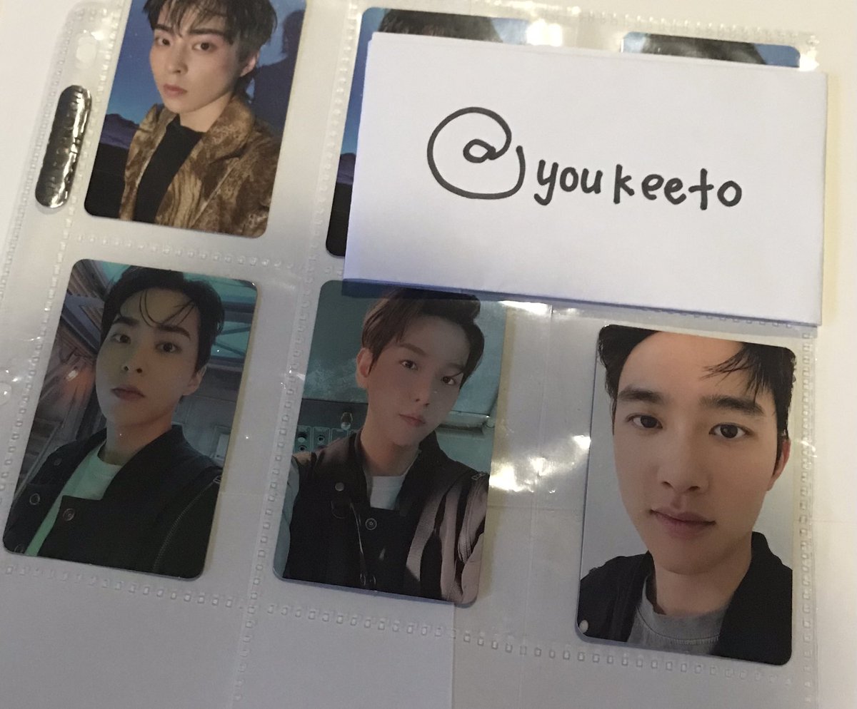 youkeeto's tweet photo. Please help RT🙏🏼

(WTT MALAYSIA ONLY

EXO DFTF OFFICIAL ALBUM PHOTOCARD

Have

Photobook 1: Xiumin x 3
Photobook 2: Xiumin, Baekhyun, D.O, x 2
Expansion: Chanyeol, D.O, Kai x 3, Sehun x 2
AR clip: Xiumin x 6
AR pc: Sehun x 4. 

Want ➡️ See Image

Interested please dm
😊 https://t.co/k3eD9tmgSO