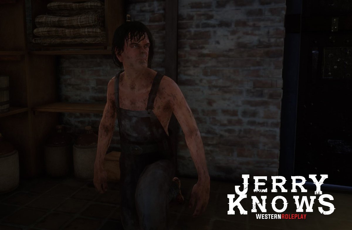 WesternRoIeplay's tweet photo. He knows all. #WesternRoleplay #WRP #WesternRP #redm #RedDeadRedemption2 #jerryknows https://t.co/uZ5VrbqUU2