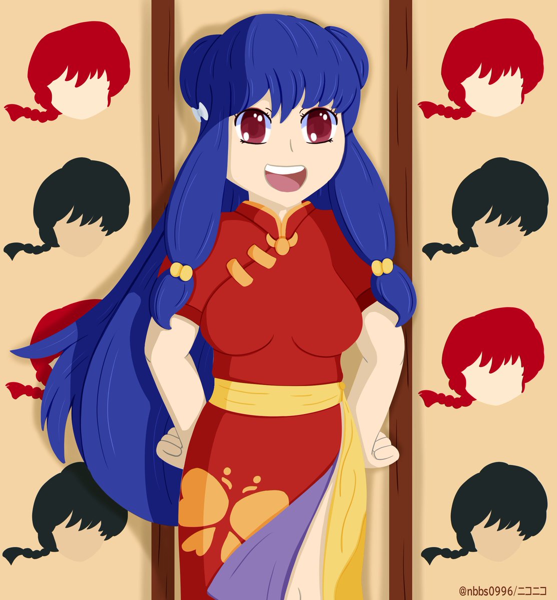 ニコニコ V Twitter あき まこさん Akimako10 のイラスト描く終わりました らんま1 2からシャンプーちゃんです 可愛いですと希望します イラスト イラスト好きな人とつながりたい Artistontwitter