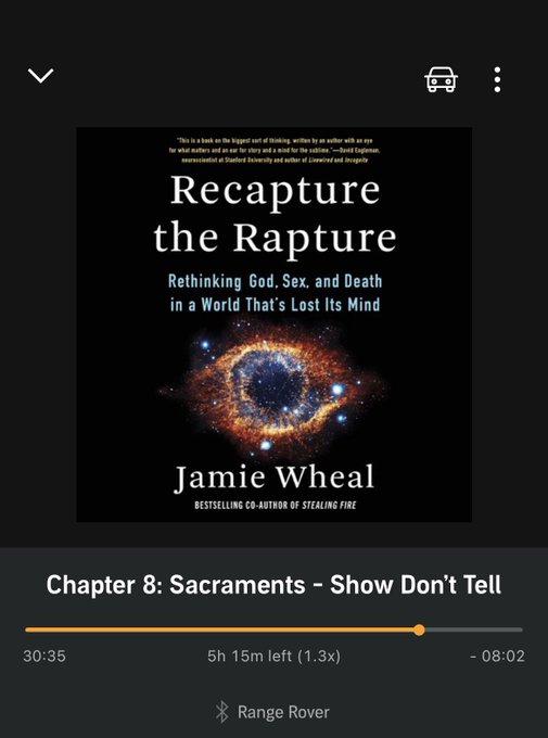 Finishing up Recapture the Rapture before Flow camp with @FlowGenome later this month. It was just mentioned<a href="/tag/founderskey"class="tags"><span>#founderskey</span></a>