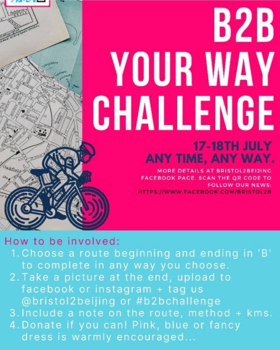 WChildCancer's tweet photo. It's not too late to join @Bristol2B's #B2BChallenge!
Decide your starting point beginning with B & travel to another ending with B! Any way you like, anywhere in the world!
Where will you choose to go this weekend? π²
Find out more & join in the fun!
πhttps://t.co/zvex5DYLBs https://t.co/NZjFY1uFw2