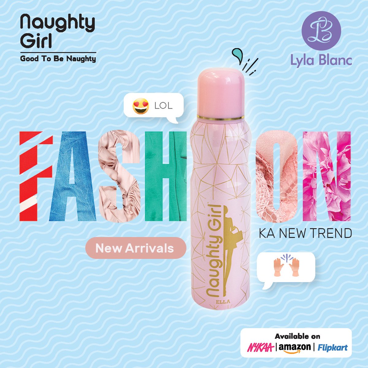 LylaBlanc's tweet photo. #NaughtyGirlElla a name to remember and a fragrance to cherish.

https://t.co/7hbMcPa0hK
online@lylablanc.com
+91 6262 32 6262

#LylaBlanc #LylaBlancDeodorants #NaughtyGirl #NaughtyGirlDeodorants #longlastingfragrance #goodtobenaughty #fragrance #fresh #Trending #LifeStyle https://t.co/VFmDP9x5RQ
