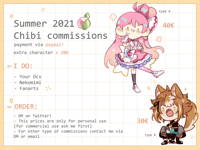 ✨COMMISSIONS OPEN✨
LIMITED SLOTS🐥
Please contact me via DM uwu

⬇️More styles of commissions below⬇️ 