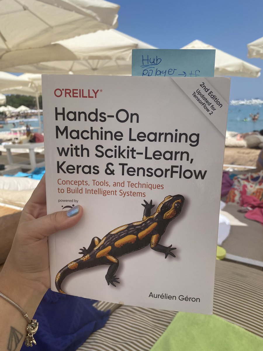 merve (@mervenoyann) on Twitter photo my s/o has brought this to the beach club as a beach read 😏 <a href="/aureliengeron/">Aurélien Geron</a> <a href="/TensorFlow/">TensorFlow</a> my s/o has brought this to the beach club as a beach read 😏 <a href="/aureliengeron/">Aurélien Geron</a> <a href="/TensorFlow/">TensorFlow</a>