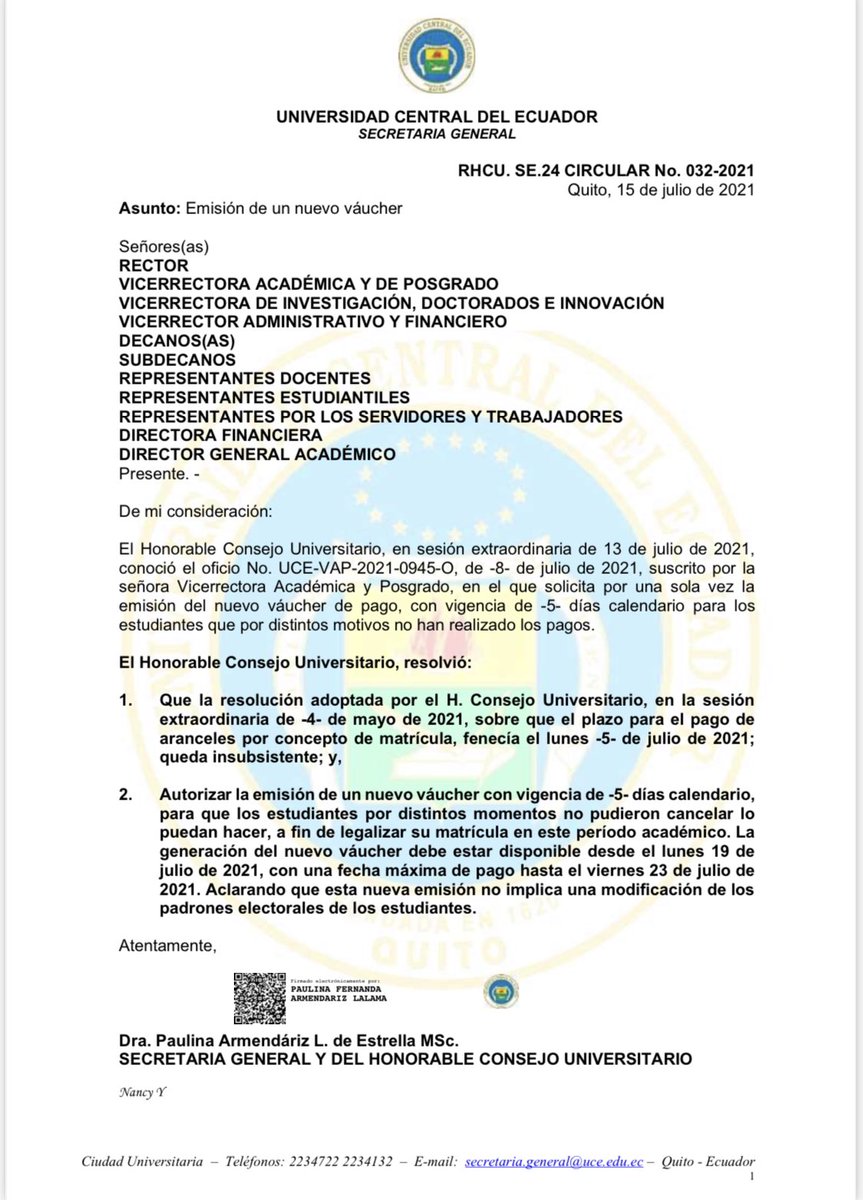 #INFORMACIÓN

Emisión del nuevo voucher de pago