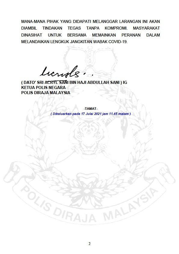 Bfm News On Twitter 1 Police Will Not Accept Miti Letters For Interstate Travel Between July 18 And 21 To Prevent Them From Being Abused As Hari Raya Aidiladha Approaches This Comes