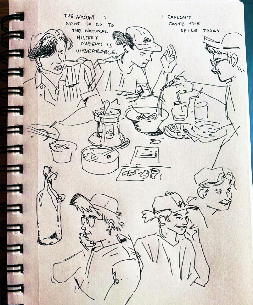 (drugs tw) everytime i get stoned i draw my roommates and ive been really enjoying how i draw when i'm high recently LOL 