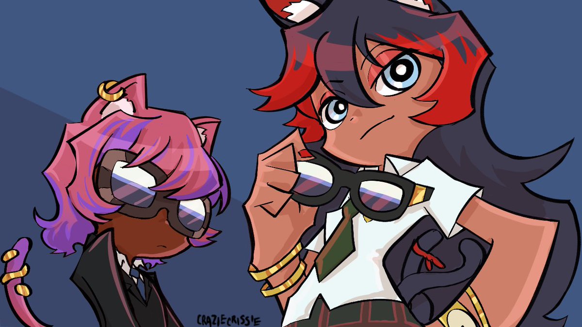 Meltymoon__'s tweet photo. POV: We ask you to party with us knowing you're probably gonna die || @hunnycatt #hunnycraft #Meruchi | Thank you @CRAZiECRiSSiE for taking my commish hehe I can always count on you to pick up what im puttin down <3 https://t.co/U7g45adGP7